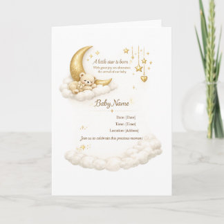 Cartão Elegant Baby Shower Invitation