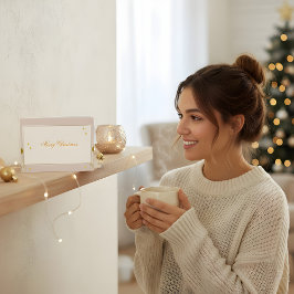 Cartão Elegant Christmas Invitation Card