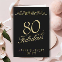 Elegante 80 e Fabuloso Ornament 80º Aniversário