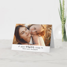 Cartão Elegante Crie seu próprio dia da mãe