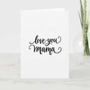 Cartão Elegante de Amor para Você Mamãe