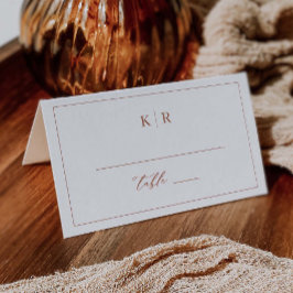 Cartão Elegante De Local De Mesa De Casamento K221