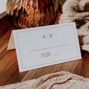 Cartão Elegante De Local De Mesa De Casamento K221