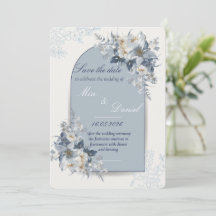 Cartão Elegante de 'Save the Date' com Arco Floral