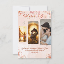 Cartão Elegante do Dia das Mães – Uma Homenagem Se