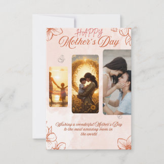 Cartão Elegante do Dia das Mães – Uma Homenagem Se