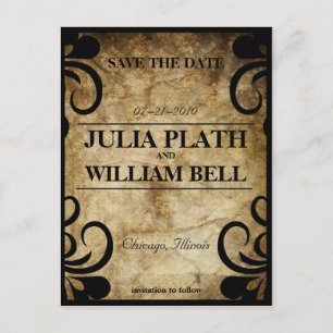 Cartão elegante do redemoinho RSVP