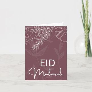 Cartão elegante eid mubarak