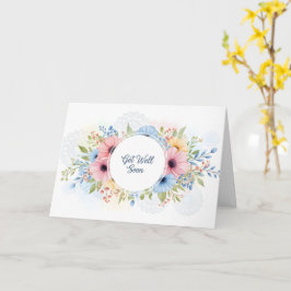 Cartão Elegante Floral em Aquarela Pastel "Tome Logo Melh