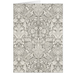 Cartão elegante formal brocado de renda damasco branco