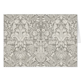 Cartão elegante formal brocado de renda damasco branco