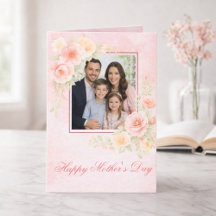 Elegante Foto Floral em Aquarela para o Dia das Mã