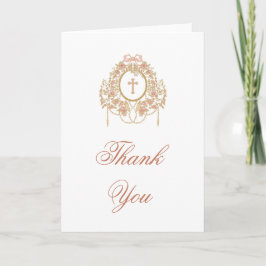 Cartão Elegante Quadro Santa Cruz Agradecimento Religioso