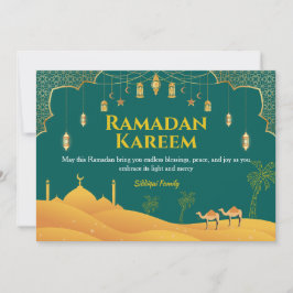 Cartão Elegante Ramadan Mubarak