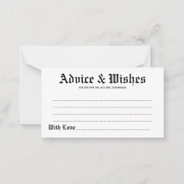 Cartão Elegante Russo para Casamento e Desejo