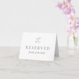 Cartão elegante simples de buquê de casamento