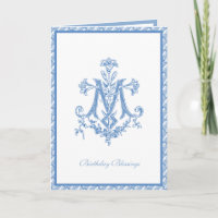 Elegante Virgem Maria Religiosa Floral