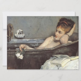 Cartão Elegante Woman in the Bath (por Alfred Stevens)