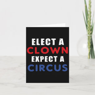 Cartão Eleger Um Palhaço Esperando Um Design de Circo Ant