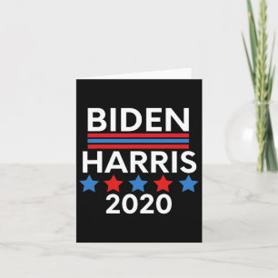 Cartão Eleição Joe Biden Kamala Harris Red White E Blu