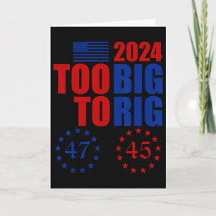 Cartão Eleição Trump 2024 Grande Demais Para Ser Amrigada