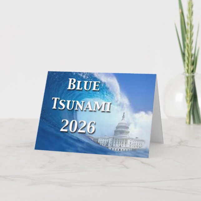 Cartão Eleição Tsunami Azul 2026 (Frente)