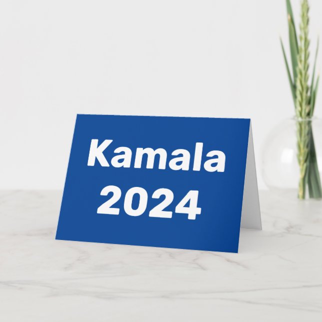 Cartão Eleições Presidenciais De Kamala 2024 (Frente)