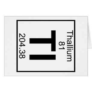 Cartão Elemento 081 - Tl - Tálio (cheio)