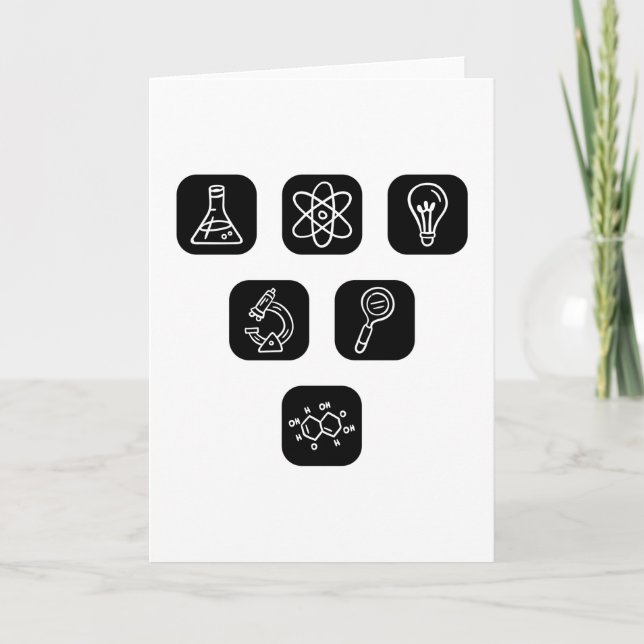 Cartão Elementos da ciência (Frente)