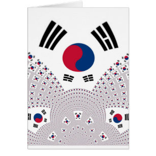 Cartão Elementos de Sinalizador Vermelho e Azul