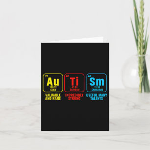 Cartão Elementos do Autismo Sensibilização Periódica da M
