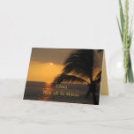 Cartão Elena Havaiana Feliz Aniversário Tropical Sunset<br><div class="desc">Um lindo pôr do sol tropical! Você pode alterar o texto e o nome para personalizar este cartão.</div>