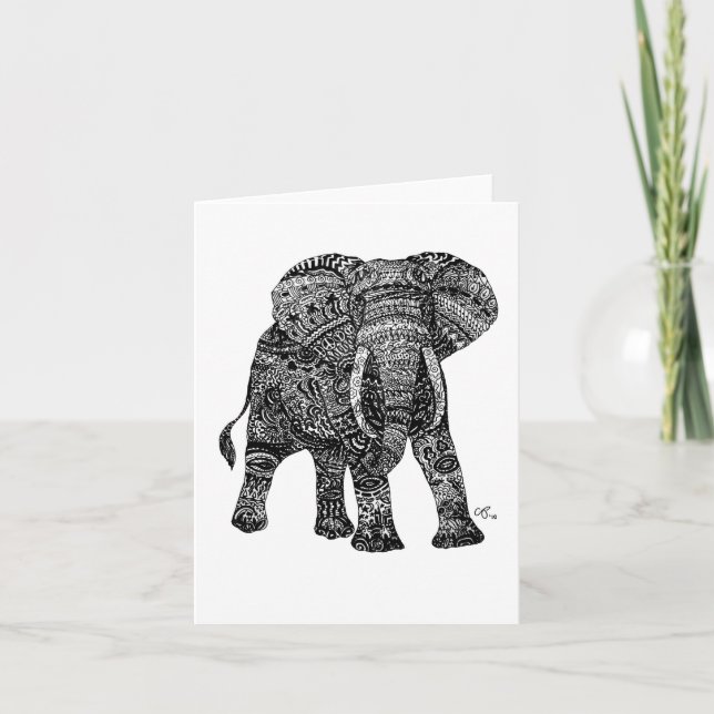 Cartão Elephantastic Notecards (Frente)