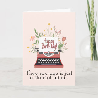 Cartão Eles dizem que idade é apenas um estado mental