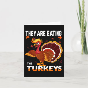 Cartão Eles Estão Comendo A Turquia Engraçado Donald Trum