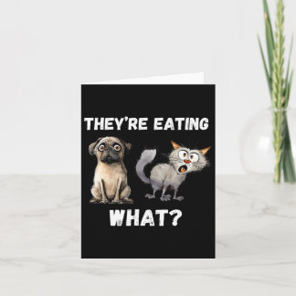 Cartão Eles estão comendo os cães que estão comendo os ga