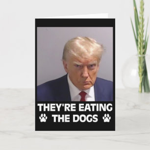 Cartão Eles Estão Comendo Os Cães Trump 2025 Eleição Amér