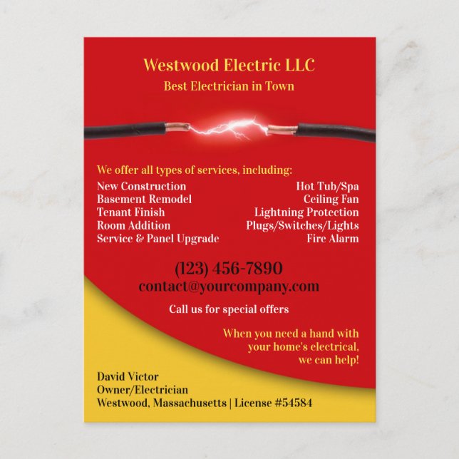 Cartão elétrico (Frente)