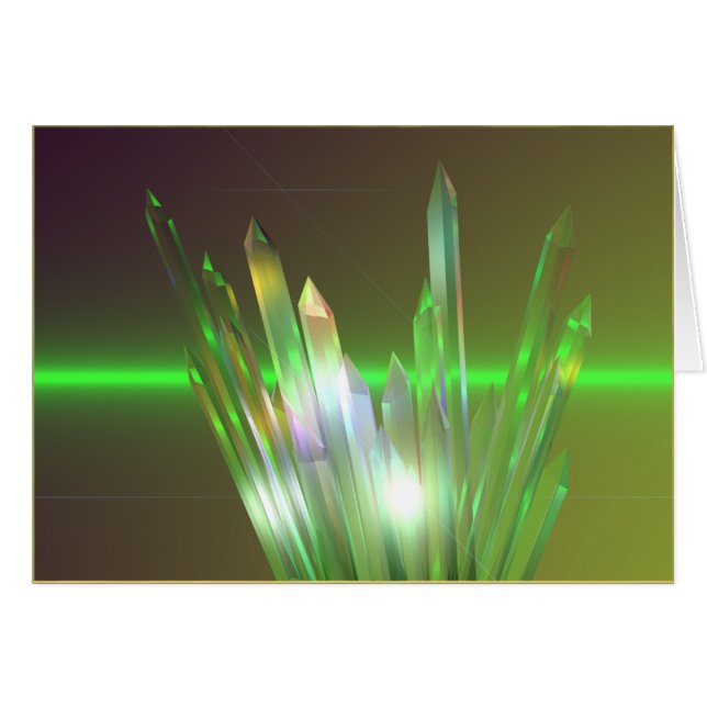 Cartão Elevação de cristal (Frente Horizontal)