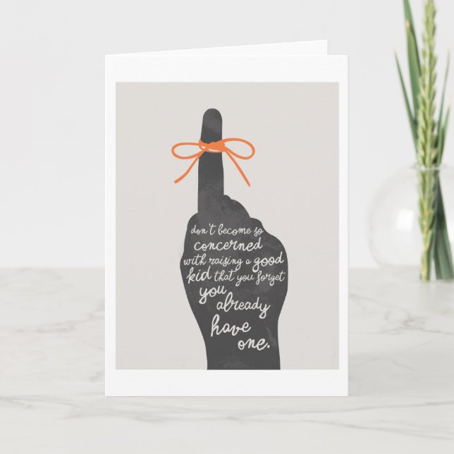 Cartão Elevação de uma placa de 5"x7" para crianças boas (Frente)