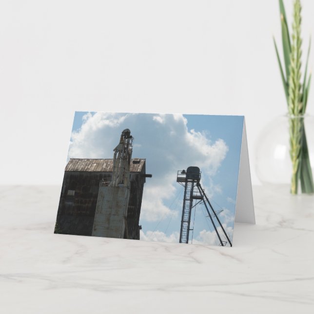 Cartão Elevador de Cinza (Frente)