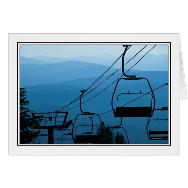 Cartão Elevador de esqui (Frente Horizontal)