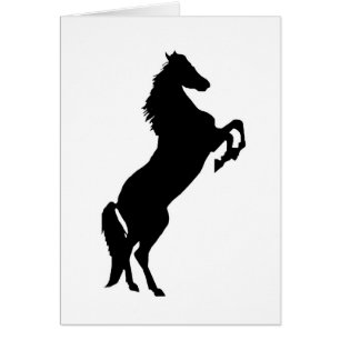 Cartão Elevando o cavalo