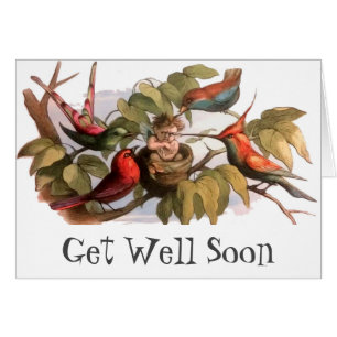 Cartão Elf Bird Sprite Pixie Brownie Fairy Tale