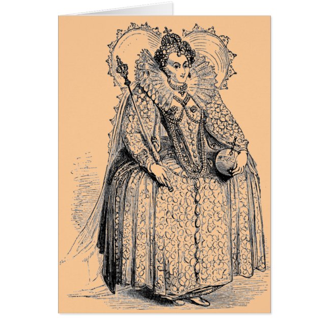 Cartão Elizabethan Clothing (Frente)