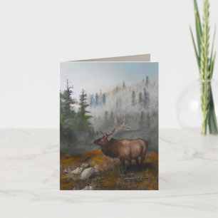 Cartão "Elk Art" 4 x 5.6", por Jason Street