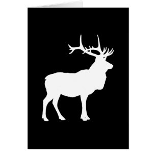 Cartão Elk Silhouette