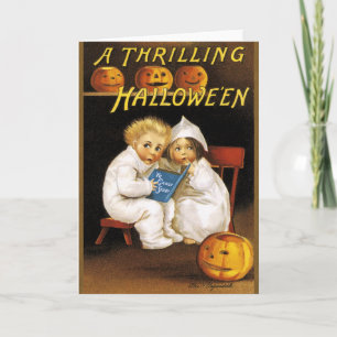 Cartão Ellen H. Clapsaddle: Thrilling Halloween