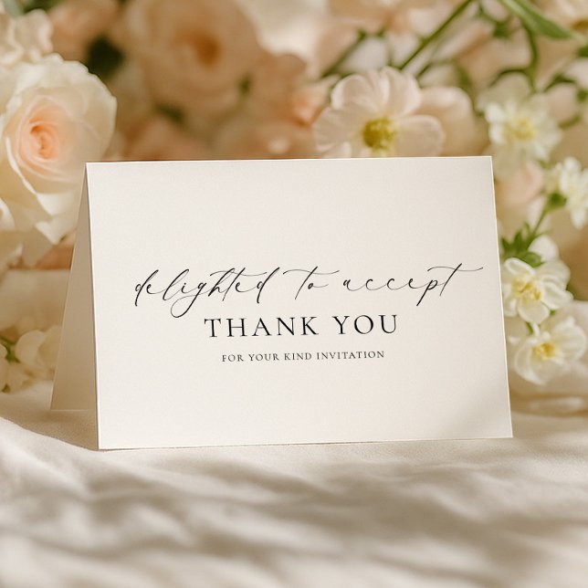 Cartão Ellesmere Alegrou-Se Em Aceitar O RSVP (Criador carregado)