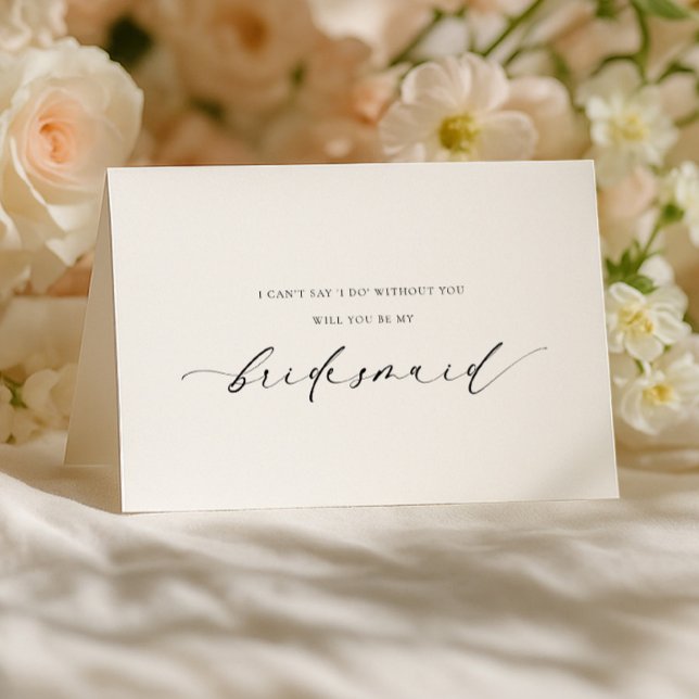 Cartão Ellesmere Bridesmaid Proposal Folded Card (Criador carregado)